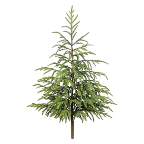 Small Christmas Tree - 24.4in Realistic Greenery Faux Plants Home Decor