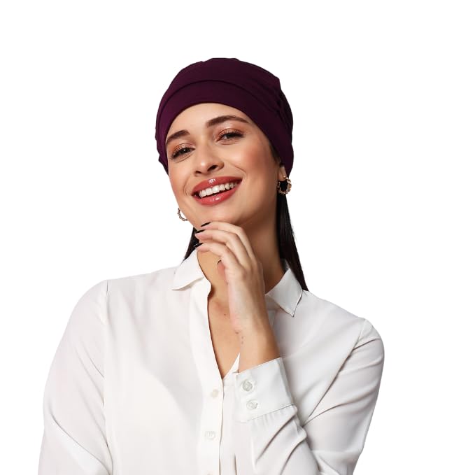 the headscarves Women Side Gathered Headcap Winter wear Wool Free Size-picture-32