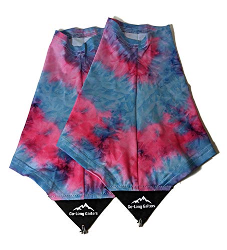 Wapiti Designs Go-Long Gaiters Trail Running Shoe Gaiters For Running, Hiking, Or Long Distance Backpacking (Pink Tie-Dye, S/M) #TOP5