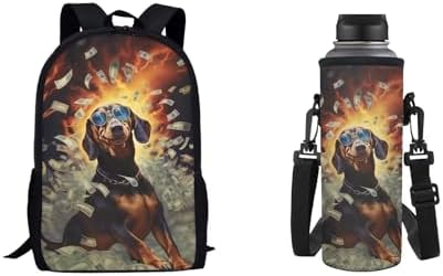 Belidome Kids School Backpack Set with Bottle Holder Bag for Boys Girls Large Lightweight
