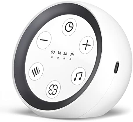 SoundMe Portable Sound Machine White Noise Machine for Sleeping with 32 Soothing Sounds Loud Travel Sleep Pink Brown Noise Machine for Baby Kids Adults 36 Volume Levels 4 Timer Sound Healing Machine