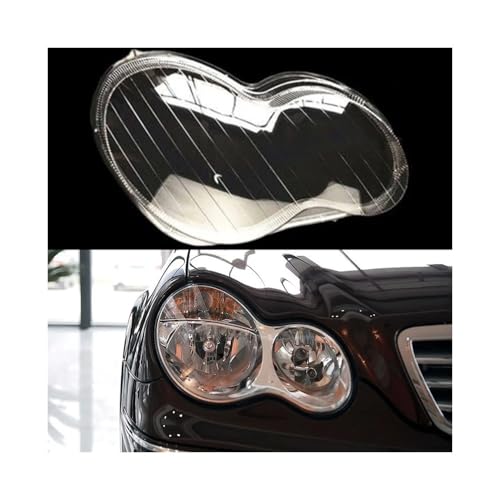 Lentille en verre de phare W203 en finition haute résistance claire