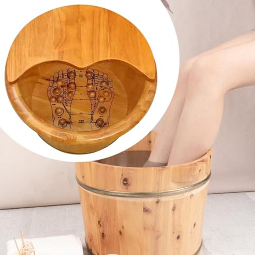 Bañera de madera para spa de pies con tapa miniatura 4