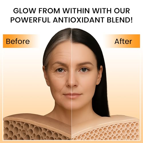 Image of Vedapure L Glutathione Capsules with Vitamin C & E for Men & Women | Antioxidant Glutathione Effervescent Capsule for Healthy Skin, Liver Detox, Immune Support, Hydration (Pack of 1)