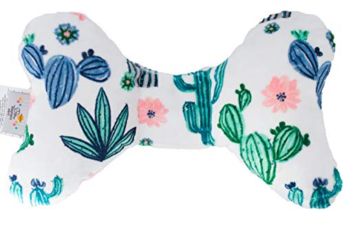 Image of Original Baby Elephant Ears Head Support Pillow for Stroller, Swing, Bouncer, Changing Table, Car Seat, etc. (Luxe Edition Cactus)