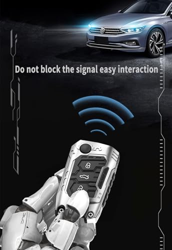 Savzokiw Heavy Metal Key Fob Cover Case Protector for Volkswagen, Keychain, Accessories for VW Golf Jetta Passat Passat Polo