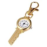 -Schlüsselbund-Design: Die Taschenuhr hat ein Schlüsselbund-Design, mit Schlüssel aufgehängt werden kann, bequem zu tragen Schlüssel nicht vergisst