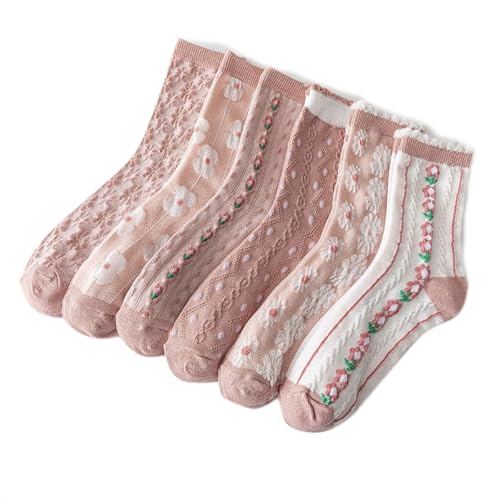 Image of YYaaloa Womens Above Ankle Crew Socks Casual Cotton Socks Cute Fun Novelty Girl Thin Dress Socks