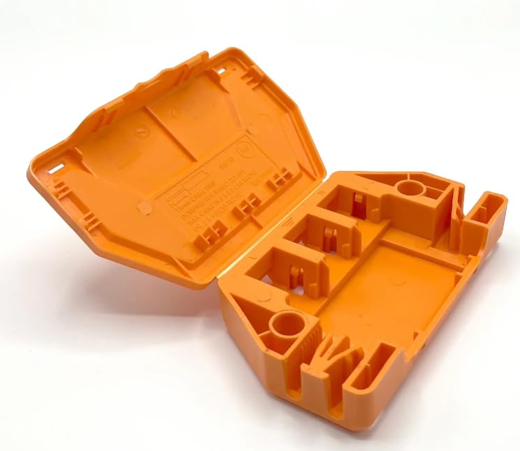 QuickFix JB-32 Maintenance Free Junction Box, Orange, Polypropylene, 132x80x30mm, For Wago 221 Connectors, IP20 Indoor, 32 Amp Rated