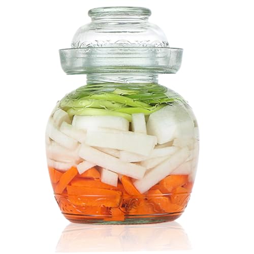 Kit fermentation pour mariner les légumes en pot en verre transparent - 2