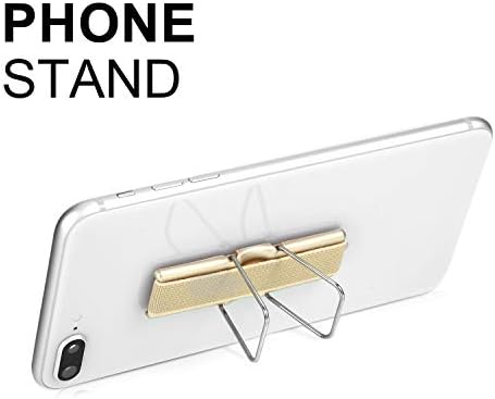 Frienda 4 Pieces Finger Strap Phone Holder Elastic Finger Holder Cell Phone Grip Holder Finger Strap with Stand for Smartphones, Small Tablets