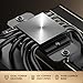 ID-COOLING FROZN A620 GDL Limited Edition Dual-Tower Air CPU Cooler, 6 Heatpipes, Dual 120x120x27mm FDB Fans, Black CPU Cooler with Golden Lines Decorated, Support LGA1851/1700/1200/115X; AMD AM5/AM4