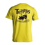 [アートワークスコウベ] テニス Tシャツ 半袖 練習着 ドライ テニスカートゥーン 七転び八起き ユニセックス M イエロー