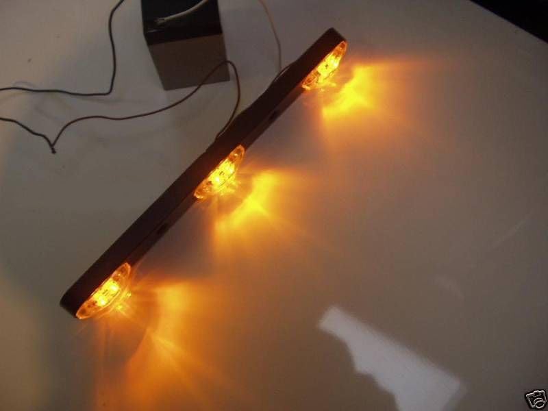 Everything for trailers, RVs and trucks and more - 1 - LED 3 Light ID Bar Clear 1 x 2.5 Oval Trailer For Truck Flatbed RV Cargo (FS1XN-534)