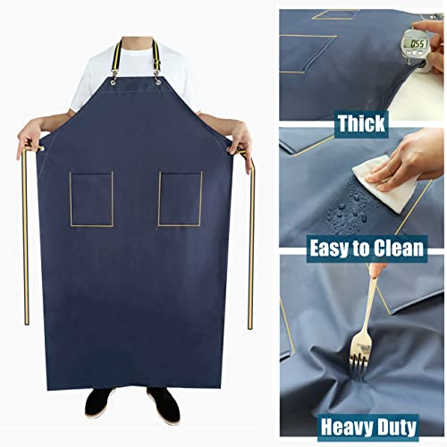 Makaxi Rubber Aprons Waterproof With Pockets For Dishwashing thumb #4