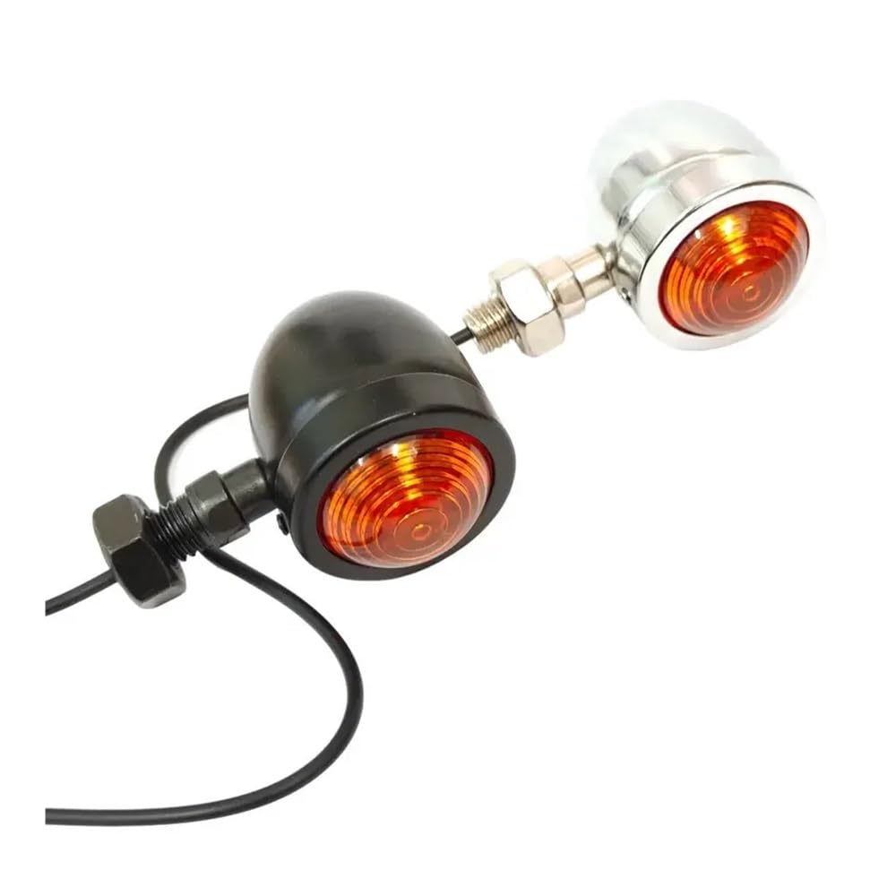 Luces Señal Giro Intermitentes universales para motocicleta | Intermitentes universales para motocicleta, 12V, 10mm, color negro, Chr, para luces de Moto, para Hayabusa GSX1300R GSX250R