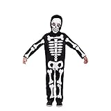 Ymgot ハロウィン 仮装 子供 骸骨 おばけ ゴースト コスプレ コスチューム 衣装 スケルトン (L(120cm-130cm）)