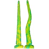 Long Dildo Anal Sex Toys, 13' Big Tentacle Dildo Silicone Anal Plug with Strong Suction Cup, G Spot Dildo & Prostate Adult Sex Toy for Men Women