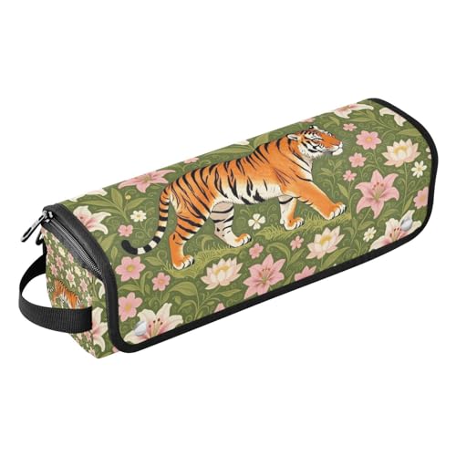 Bolso de viaje para herramientas de cabello y tapete resistente al calor con cremallera, organizador portátil para planchas, rizadores y cepillos miniatura 1