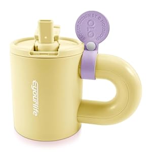 Eyourlife Camping Mug Travel Mug Handbag Shaped Coffee Mug Portable Leak Proof Water Bottle for Coffee Water Tea Hot Cold Drinks Tumblers with Straws Lids