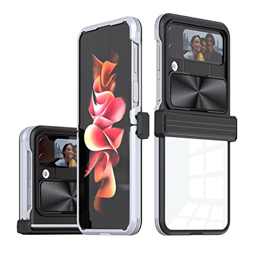 Coque antichoc Samsung Z Flip 4 protège objectif coulissant fin noir gris