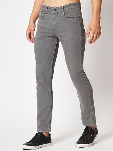 Image of KARGEENS Men Kargeens Men's Jeans Pant Slim Fit Stretchable Casual Wear Low Rise Cotton Blend Denim