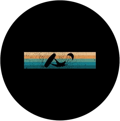 Miniatura 3 de Kitesurfing Retro Kitesurfer Kiteboard Kitesurf Kiteboarder PopSockets Standard PopGrip