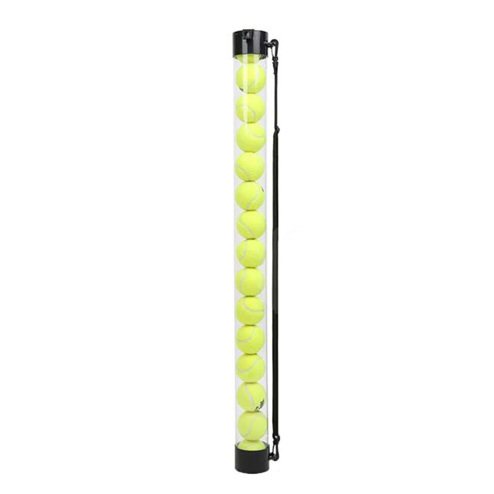 Effizienter Tennisball Auffänger mit praktischer Übersicht über die gesammelten Bälle, damit Sie wissen, wann der Behälter geleert Werden muss.