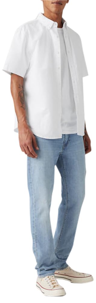 Levi's Men's Blue Slim Fit Jeans, W32, 511™ Slim Linen+ Denim Jeans