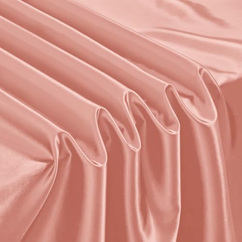 Horbaunal Rose Gold Satin Tablecloth 60 x 102 Inches Rectangle Table Cloth Bright Silky Table Cover Overlay Dining Tablecloths for Wedding Party Banquets by Horbaunal - Image 6