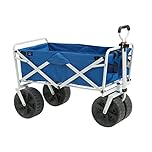 MacSports WTCB-100 Mac Sports-Beach Wagon, Acero, Azul/Blanco con Logotipo