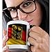 3dRose Flag of Germany with Coat of Arms Two Tone Mug, 11 oz, Black