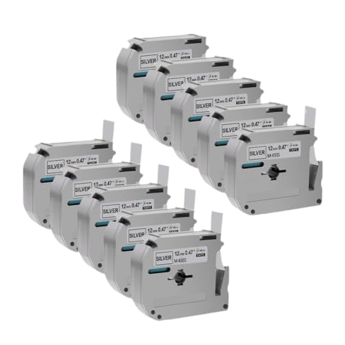 10 PCS�݊�MK231���x�����[�J�[�pMK���x���e�[�vPT-70 PT-80 PT-65 PT-90 MK-131 MK-631(Black on Silver)