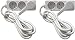 Produktbild 2 Stück (!!) 3-fach Steckdosenleiste mit extra flachem Schuko-Winkelstecker passt hinter Schränke, 3m Zuleitung, Webaso-Spar-Pack"WSP2x-045405"