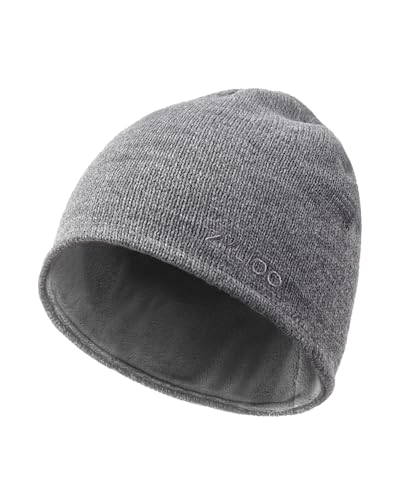 Bonnet réfléchissant L/XL/XXL pour grandes têtes tricoté en polaire d'hiver
