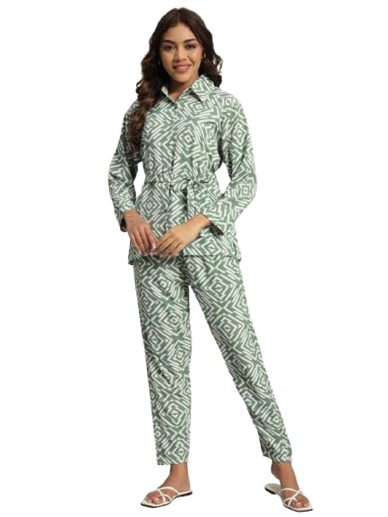 Women’s Striped Print Night Suit Set – Soft & Stylish Two-Piece Sleepwear | Comfortable Loungewear Pajama Set for Women-image-39