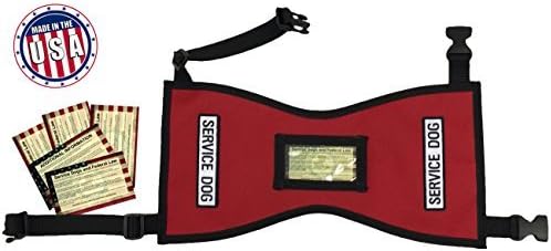 Petjoy-Wiredog Quick-Ship Service Dog Vest with Free Patches and 5 Free Info Cards in Clear Pocket
