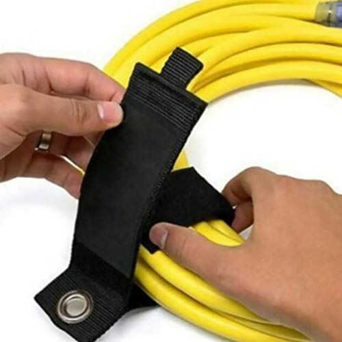 DOITOOL 6 peças cintos de amarração de 50180 mm preto com fivelas correia de amarrar para bolsa de b