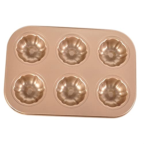 Bandeja for hornear de acero al horno de pasteles de 6 cavidades en forma de flores for horno for horno Bricolaje Molde de pan de pastelería DUO ER Cover