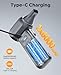 Compressed Air Duster, 300000RPM Super Power Electric Air Duster, 0-100 Adjustable Speed with LED Light, Powerful Electric Duster for Car Cleaning, Electronics & Outdoor Gear, Portable Turbo Blower