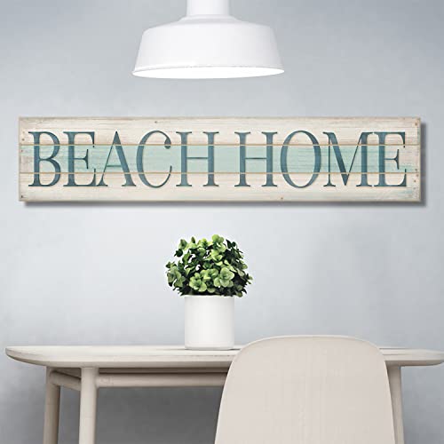 Highland Home "Welcome To Our Beach House" Decorative Indoor/Outdoor Pallet Wood Sign 36" By 7.5" Made In The Usa #TOP5