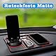 4-in-1-Auto rutschfeste Telefonpad,Universal 360 Degrees Rotating Car Phone Holder,Telefon Pad rutschfest Auto,Antirutschmatte Auto Armaturenbrett,mit Aroma und Parkplatz Kontaktnummer(Rot)