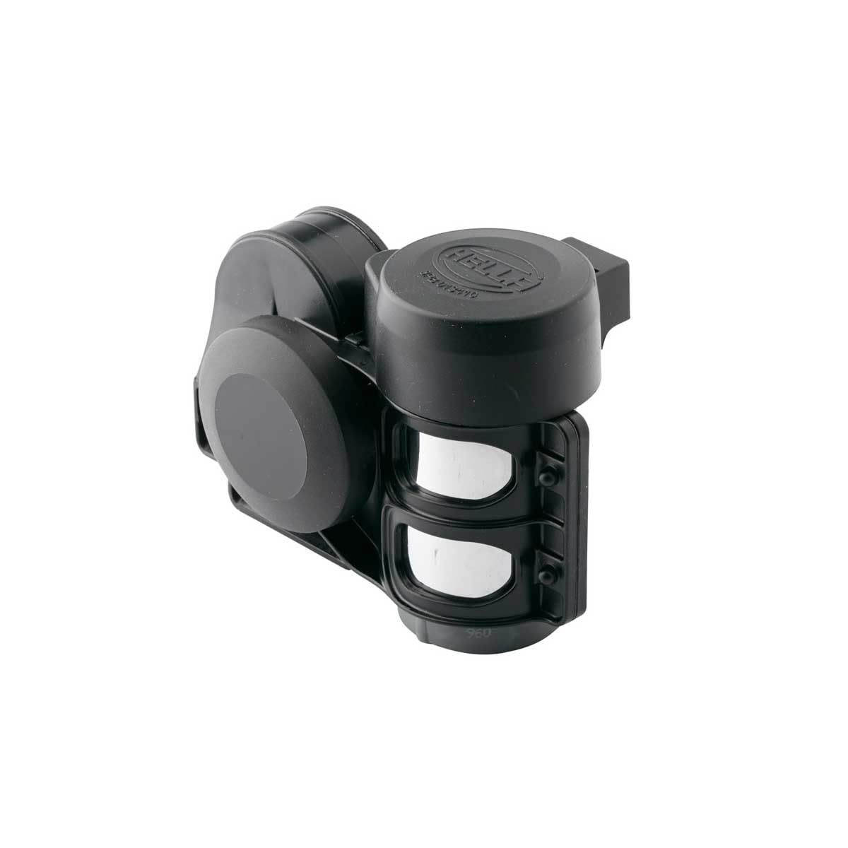 HELLA Horn CA26 - 12V - 115dB(A) - Frequenzbereich: 520/660Hz - Hochton - elektrisch-pneumatisch - Gehäusefarbe: schwarz - Menge: 1 - 3PB 013 410-091