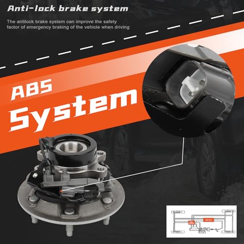 DRIVESTAR 515105 RWD Front Right Wheel Bearing Hub Assembly 6 Lug w/ABS by DRIVESTAR - Used condition - Image 3