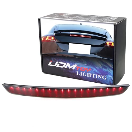 iJDMTOY OEM-Spec Smoked Lens Full LED Trunk Lid Third Brake Light Bar Assembly Compatible With 2008-2015 Audi TT Coupe ONLY