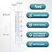 Gufastore 50pcs 5ml/cc Plastic Syringes with Caps Without Rubber Stopper in for Industry Lab Pet Feeding