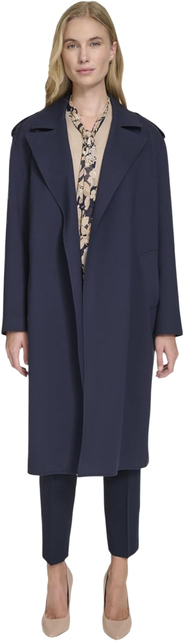 Tommy Hilfiger womens Ponte Trench Coat Jacket