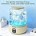 Underwear Washing Machine,2025 Upgrade Mini Washer Deeply Cleans Small Laundry Items, Socks, Underwear, Baby Clothes,Portable Washing Machine is Suitable for, Apartments, Hotels, Travel, Beige