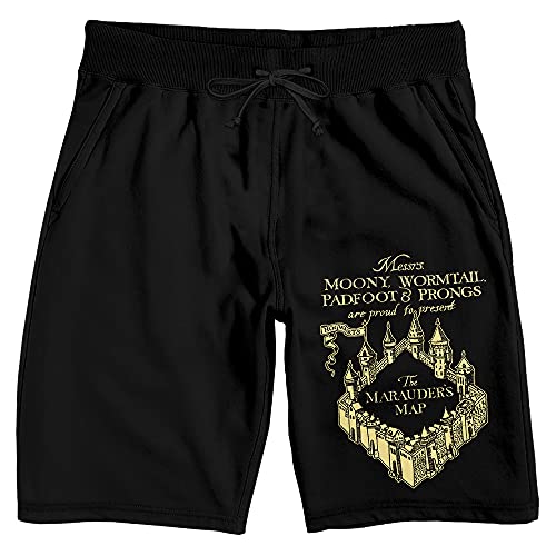 Bioworld Harry Potter Marauder's Map Men's Sleep Pajama Shorts