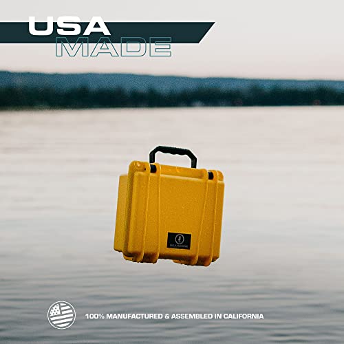 Seahorse 300 Fp1 Heavy Duty Single Pistol Case - Tsa Approved / Mil Spec / Ip67 Waterproof / Usa Made For Firearms, Pistols, Handguns; Stores 1 Pistol And 1 Magazine (Orange) #TOP6